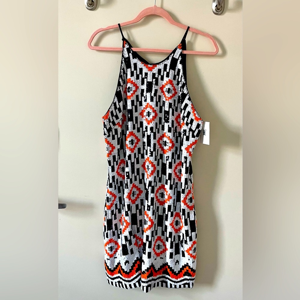 NWT Dress the Population Sequined Dress!!! Size L, purchased at Nordstrom.